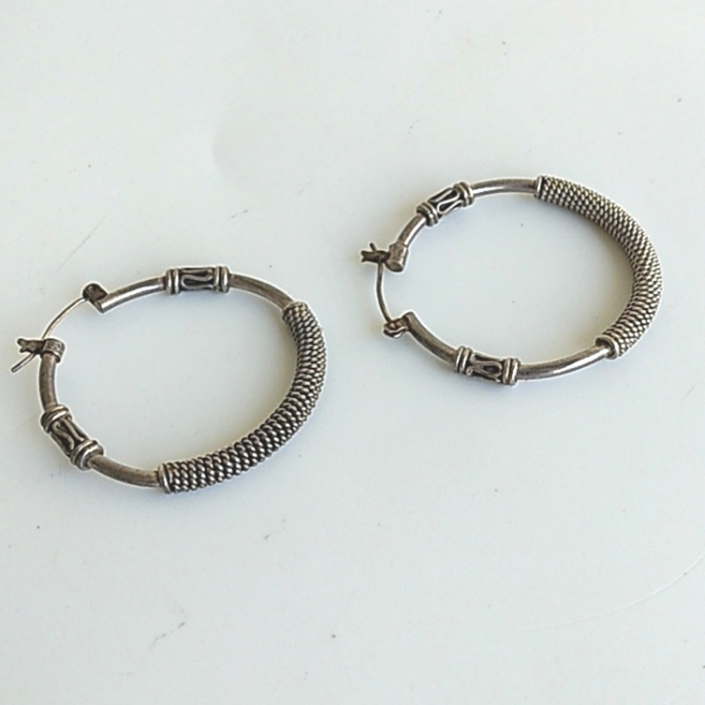 Sterling Silver Hoop Earrings